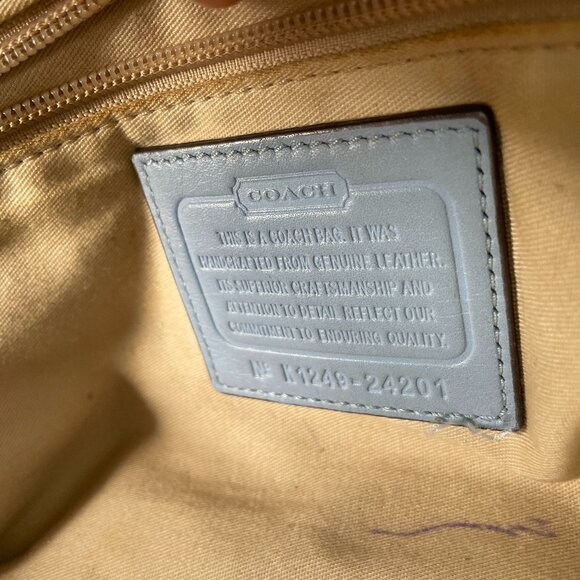 Authentic "BLUE" Coach Bag - Picture 4 of 7